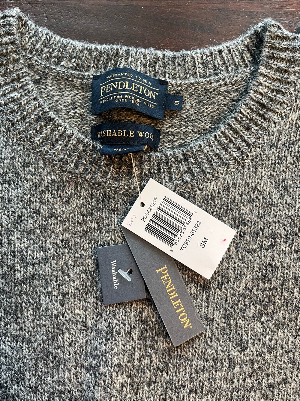 Pendleton Women’s Gray Crewneck Sweater - Picture 2 of 3
